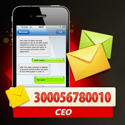 اختصاص سامانه پیام کوتاه ٣٠٠٠٥٦٧٨٠٠١٠ به مدیریت عامل