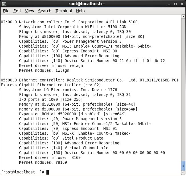 دستورات LSUSB و LSPCI در لینوکس