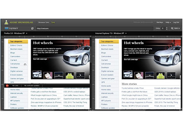 ابزار Adobe Browser Lab